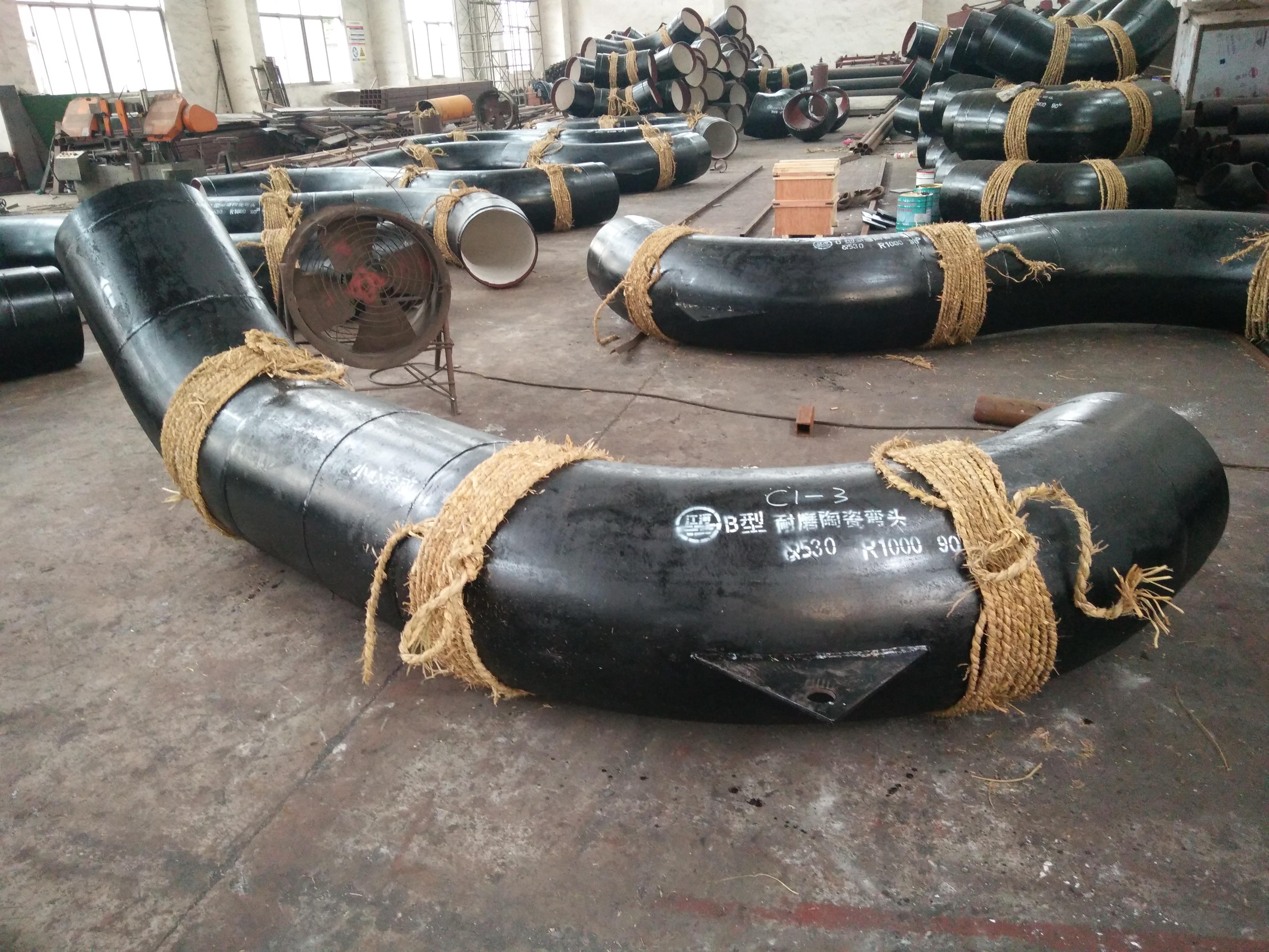 深能保定530 r1000 90 b型耐磨陶瓷弯头 (3)